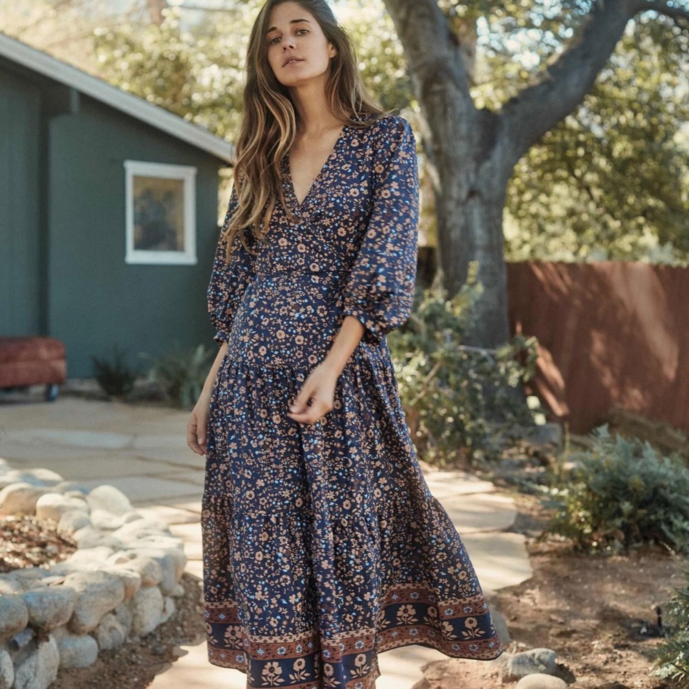 Christy Dawn Noah wrap dress organic cotton